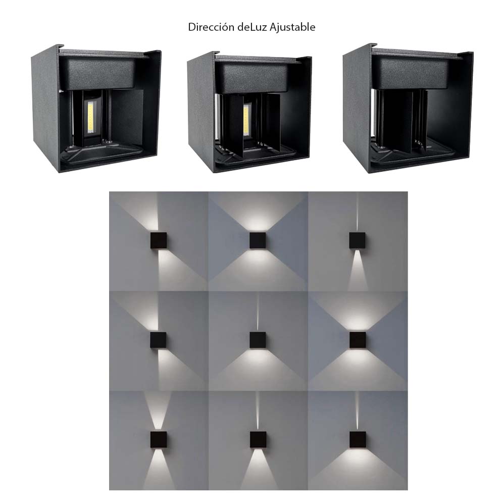 Aplique Cubo Led 85/265V 6W 6500K