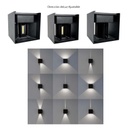 Aplique Cubo Led 85/265V 6W 6500K