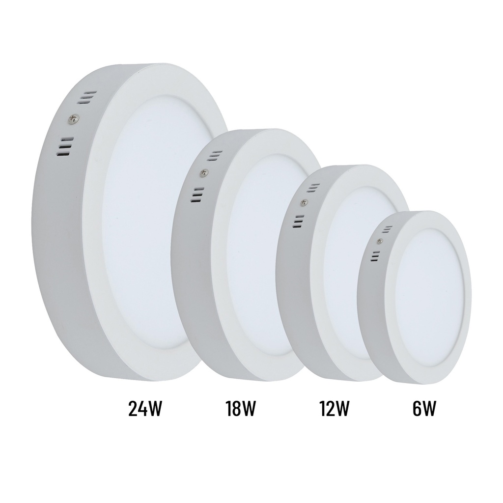 Panel Led Sobreponer 85/265V Redondo