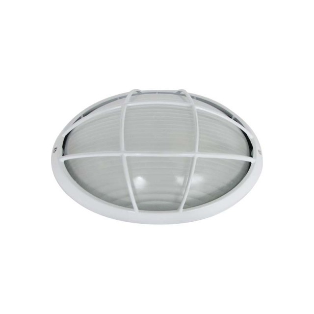Aplique H27 60W E27 Con Rejilla Ovalado Grande