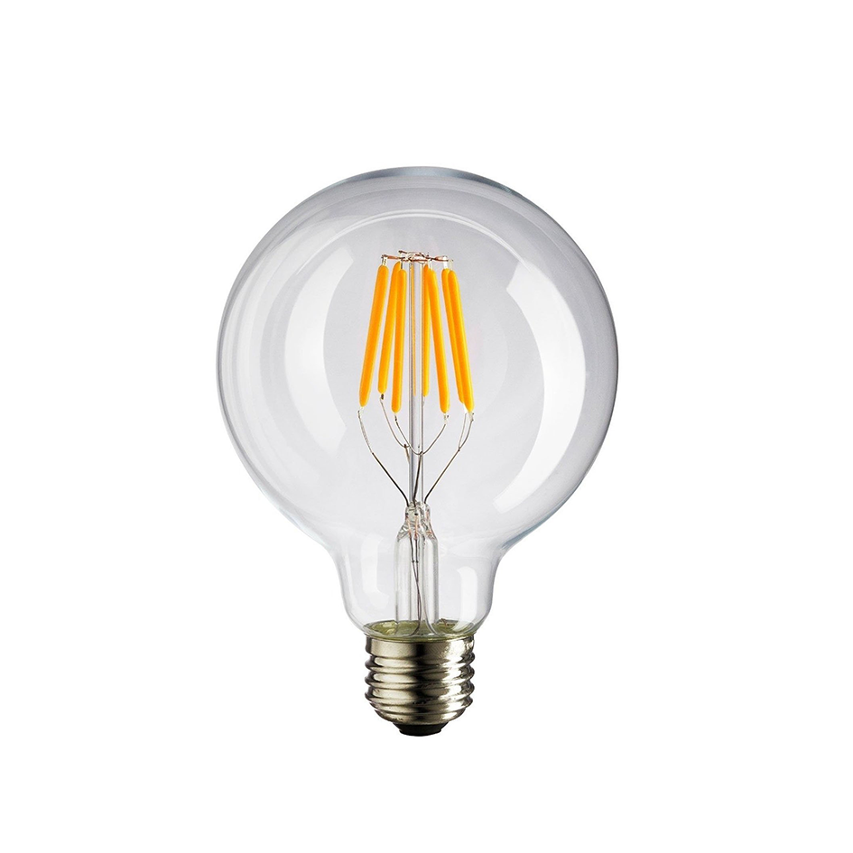 Foco Led Fil. G125 110V E27 8W 3000K