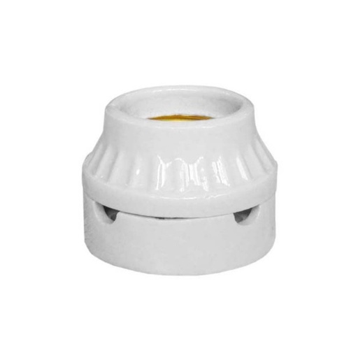 [1190203] Portalampara Porcelana E27 Roseta 2 Piezas