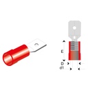 Terminal Aislada Faston Macho Rojo