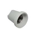 Portalampara Porcelana E27 Corrugado Sin Lamina