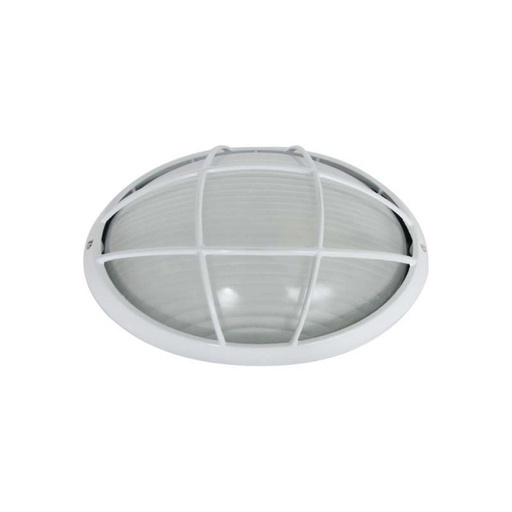 Aplique H27 60W E27 Con Rejilla Ovalado Grande