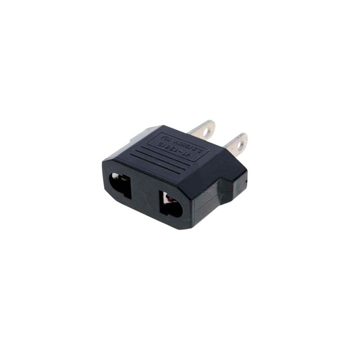 [3010202] Convertidor Clavija Redondo A Plano Negro