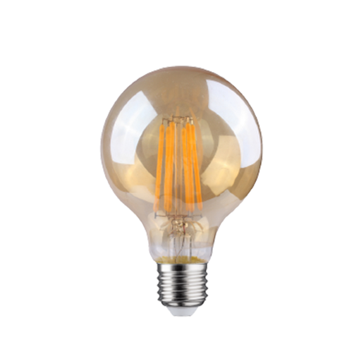 Foco Led Fil. G125 110V E27 8W 3000K