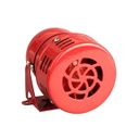 Mini Sirena 110V Metálico Rojo